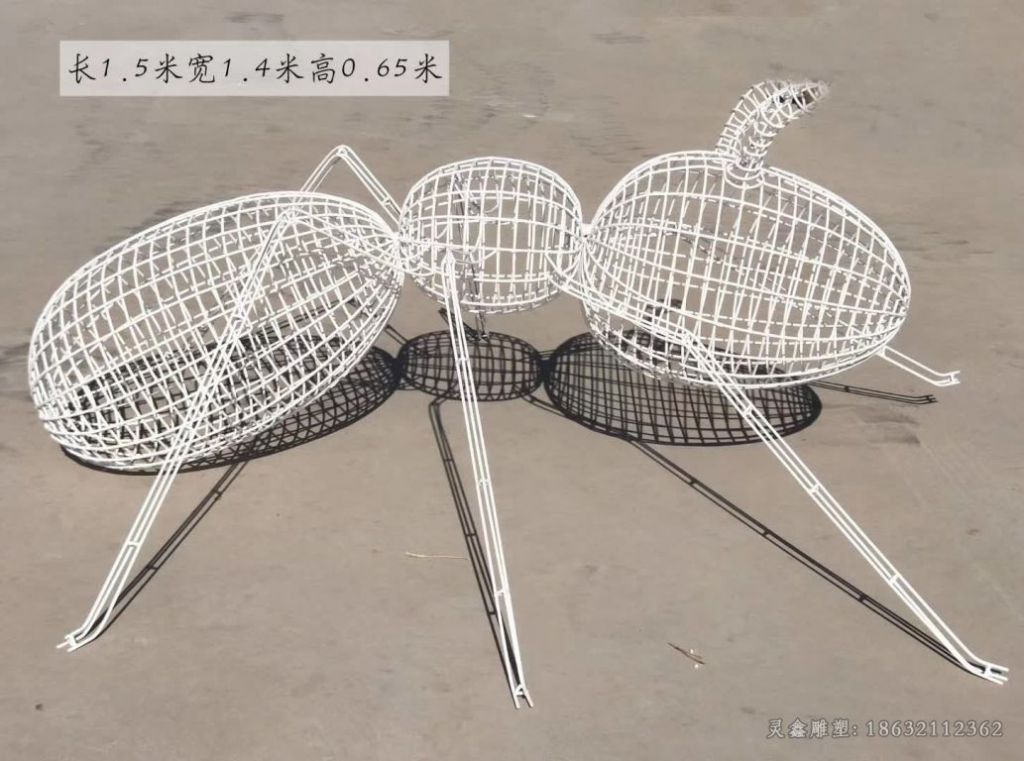 镂空蚂蚁广场不锈钢雕塑
