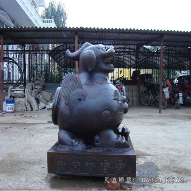 神兽貔貅庭院景观铜雕