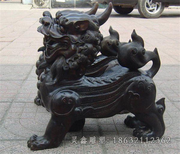 神兽貔貅景区景观铜雕