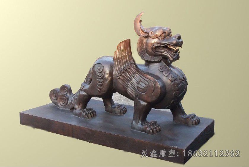 神兽貔貅商场景观铜雕