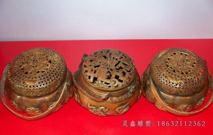熏香炉校园景观铜雕