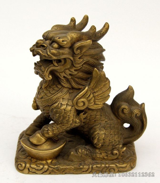 金色貔貅景区景观铜雕