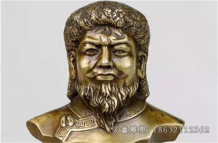 古代人物胸像景观铜雕