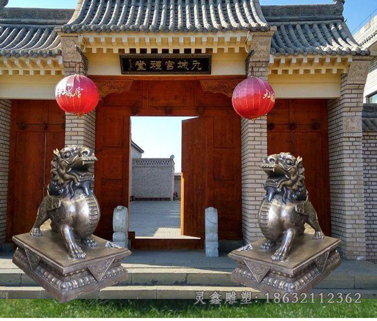 招财貔貅公园景观铜雕