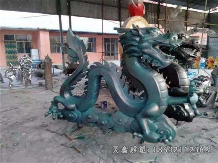 青铜龙城市景观铜雕