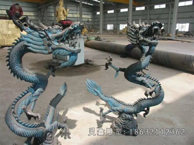青铜龙校园景观铜雕