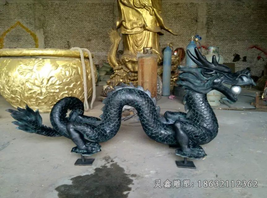 青铜龙户外景观铜雕