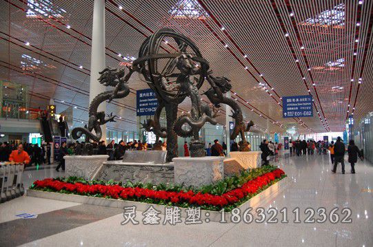 四龙城市景观动物铜雕