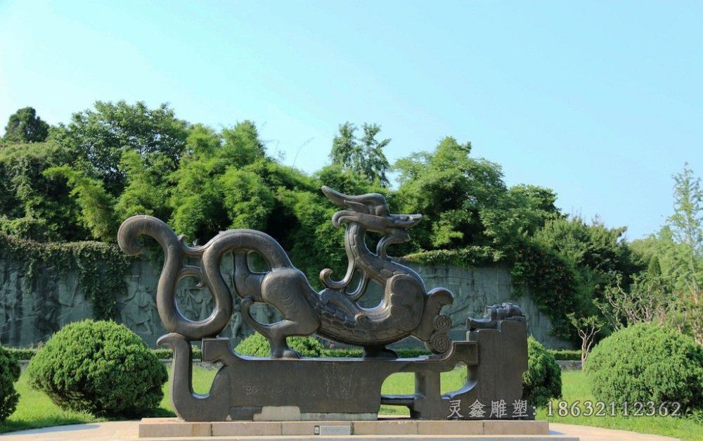 古代神兽龙动物铜雕