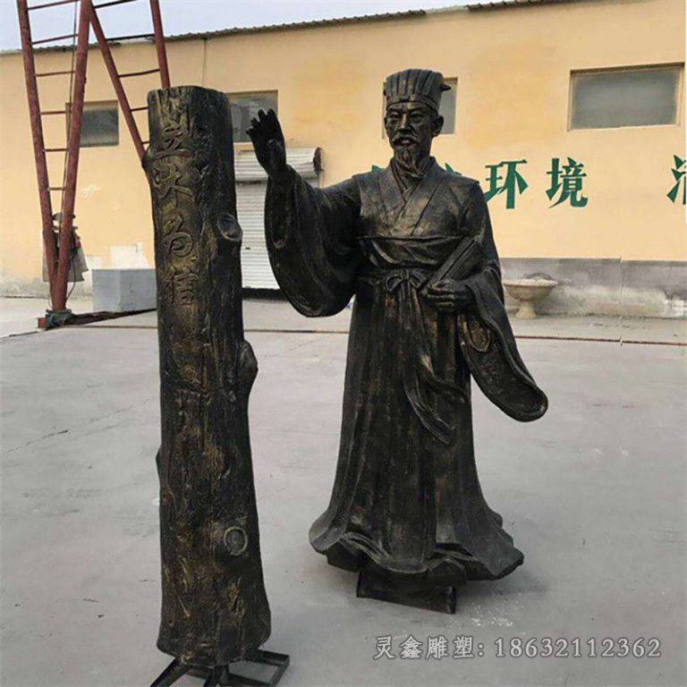 神医扁鹊城市人物铜雕