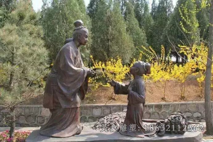 古人公园景观人物铜雕