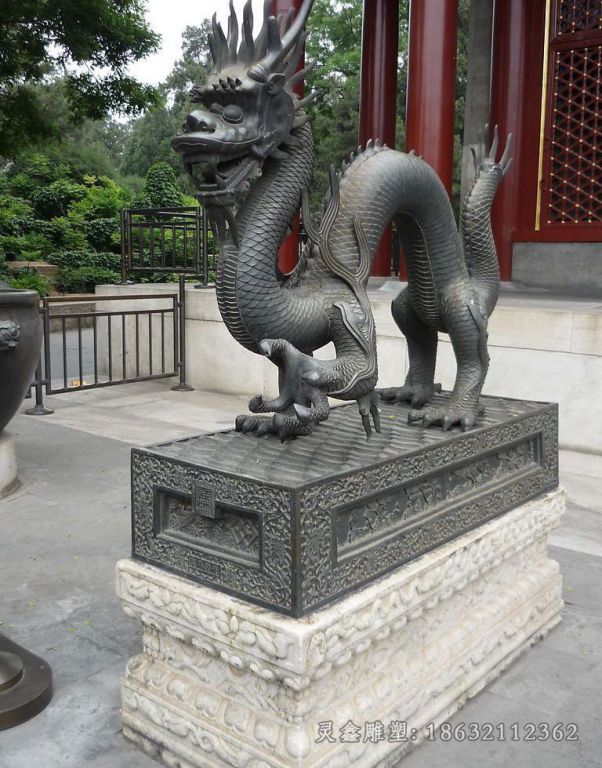 古代神兽龙户外铜雕