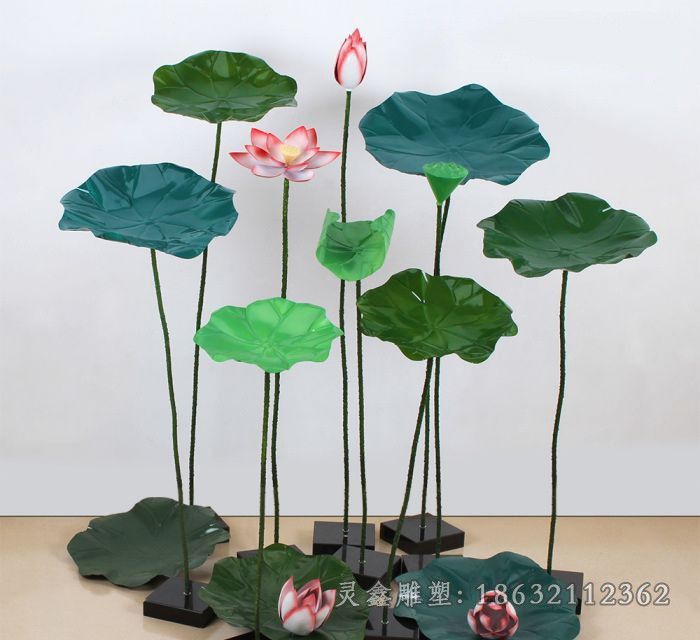 荷花公园景观不锈钢雕塑
