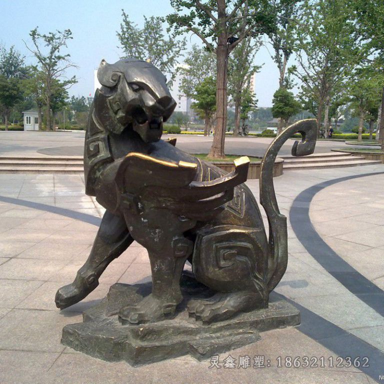 生肖虎城市景观铜雕