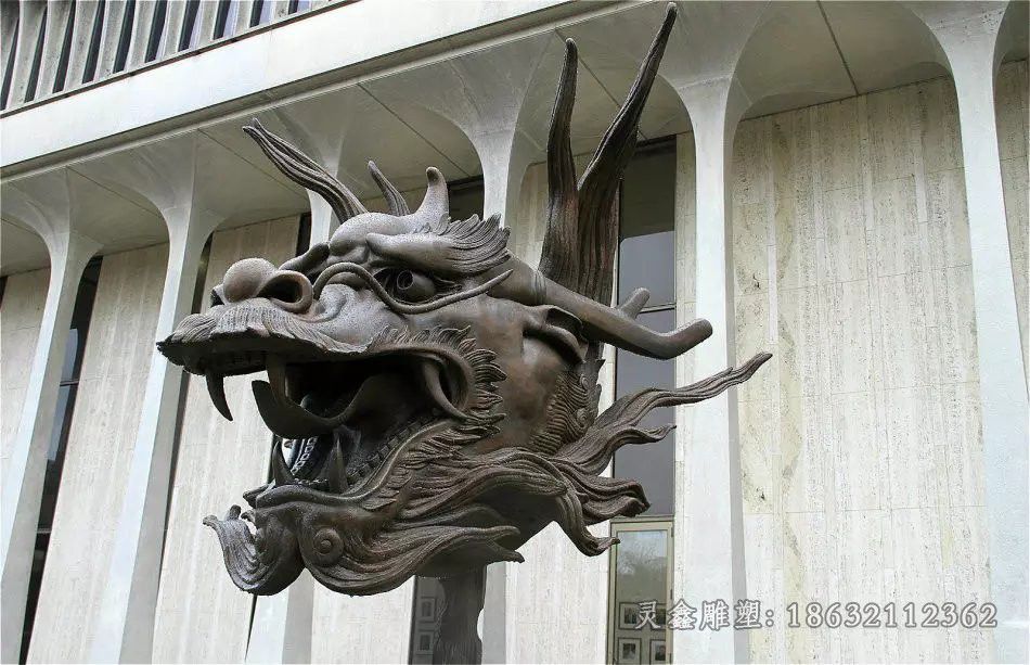 生肖龙广场景观铜雕