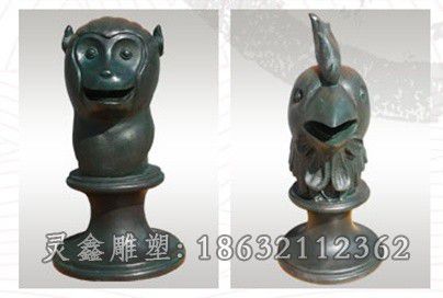 十二生肖别墅景观铜雕