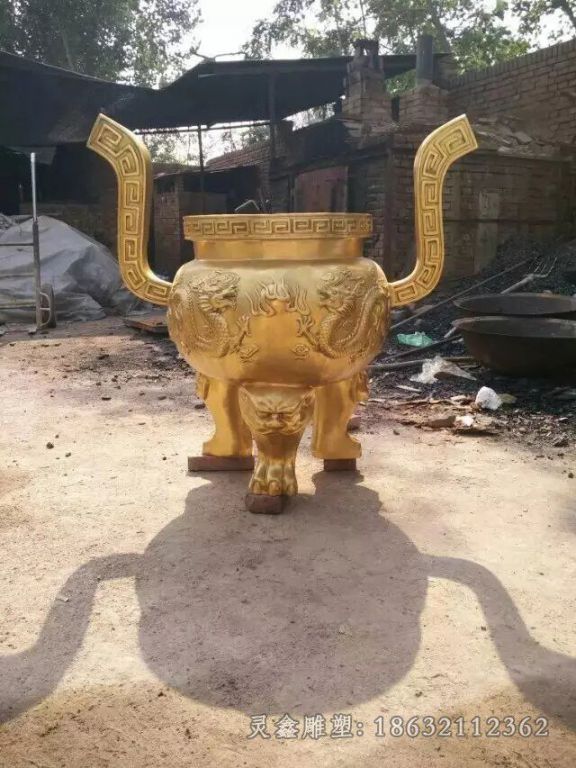 金色香炉城市景观铜雕