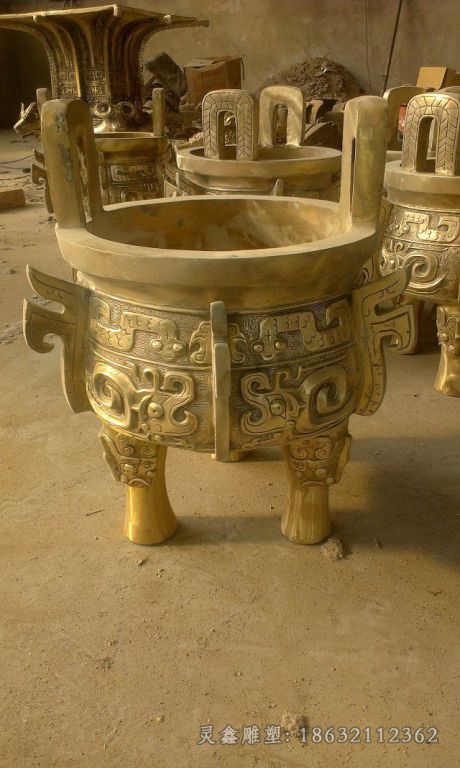 金色香炉广场景观铜雕