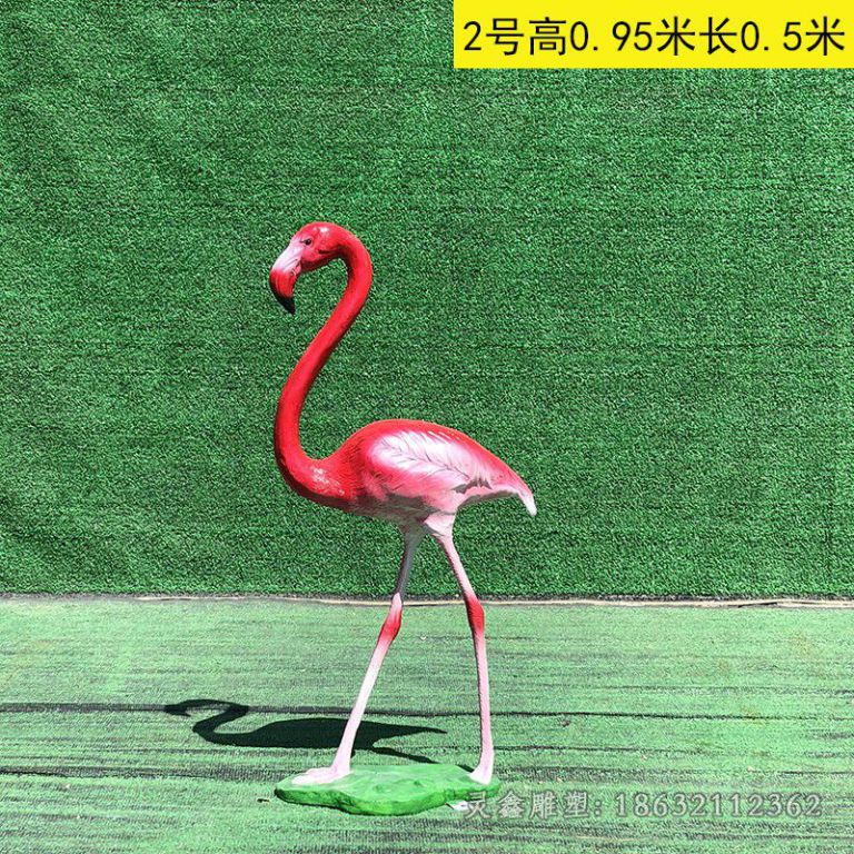 彩绘仙鹤园林景观铜雕