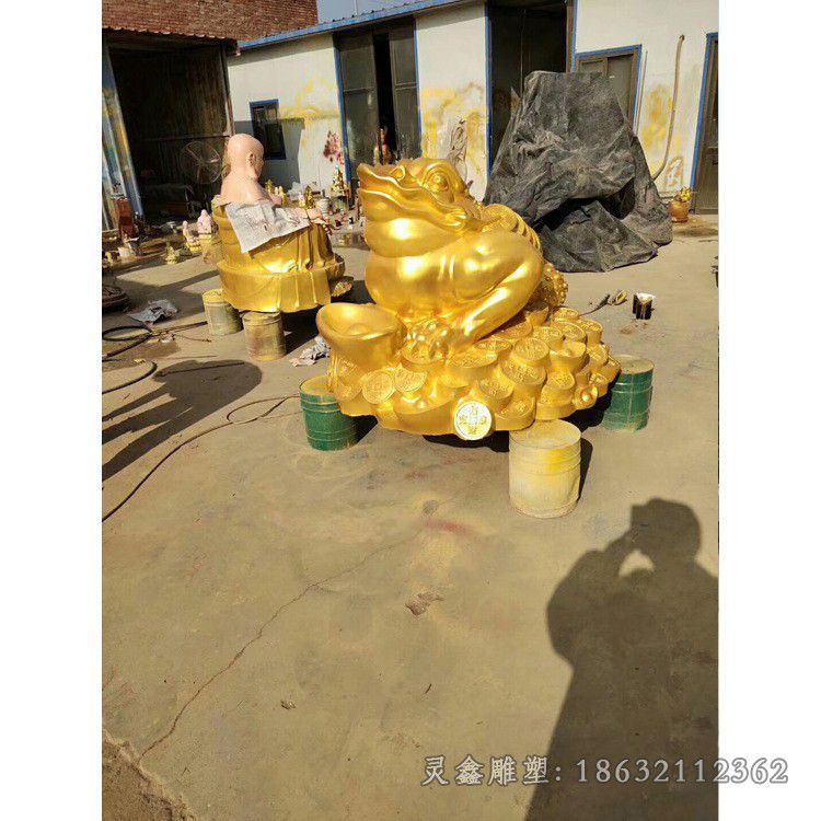 神兽金蟾城市景观铜雕