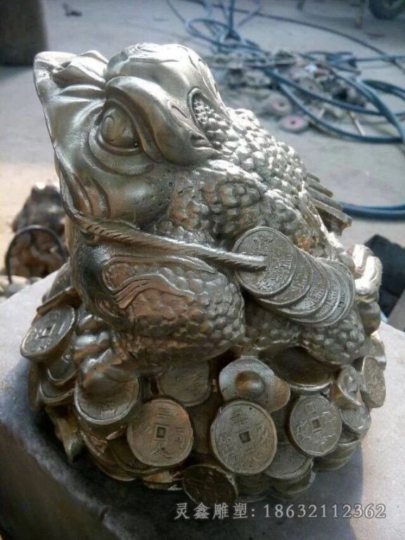 神兽金蟾庭院景观铜雕
