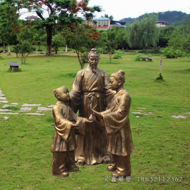 孔融让梨商场景观铜雕