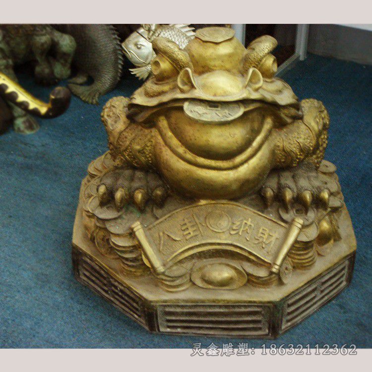 招财神兽金蟾景观铜雕