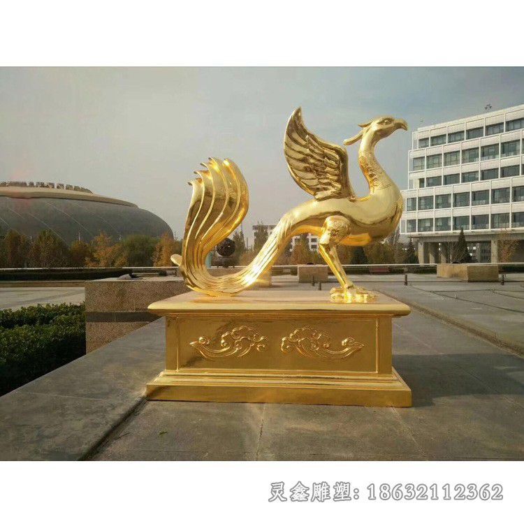 神兽朱雀城市景观铜雕