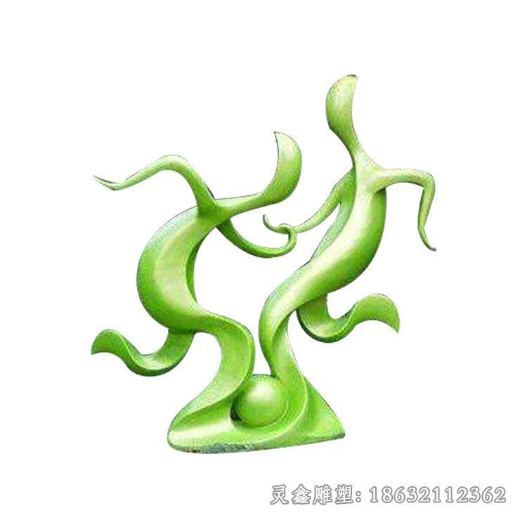 彩绘抽象人物不锈钢雕塑