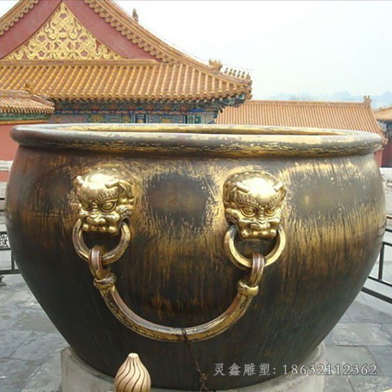 水缸城市抽象景观铜雕