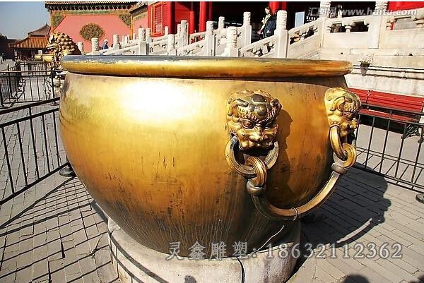 水缸户外抽象景观铜雕