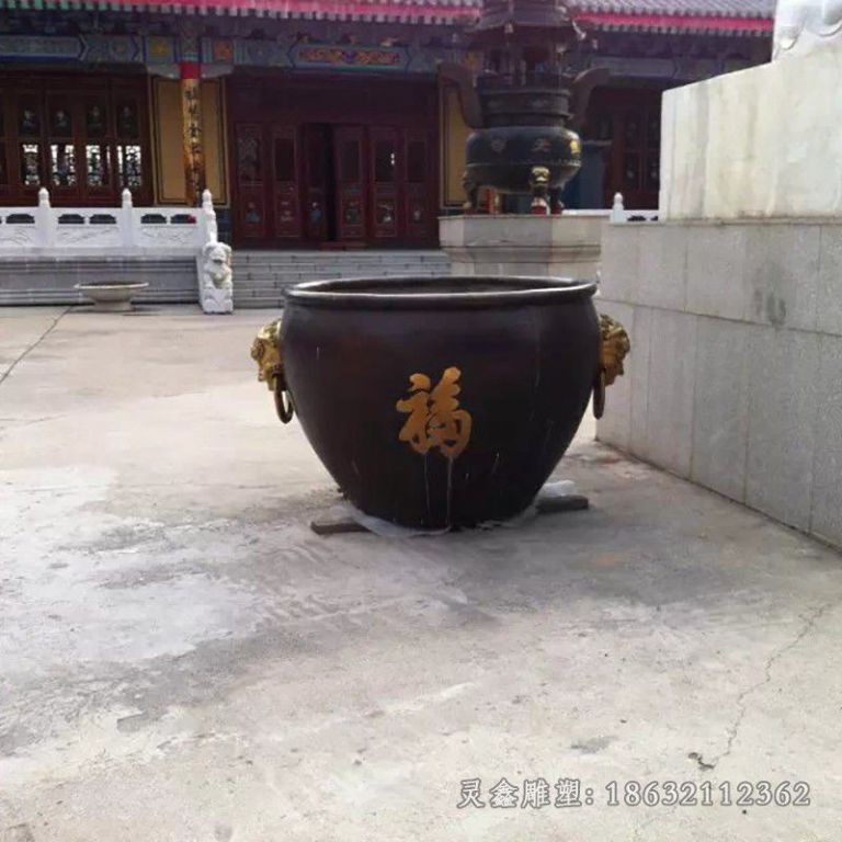 水缸园林抽象景观铜雕