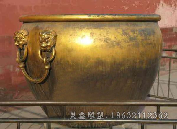 水缸庭院抽象景观铜雕