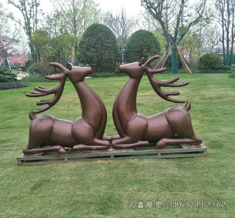 抽象兔子景观动物铜雕