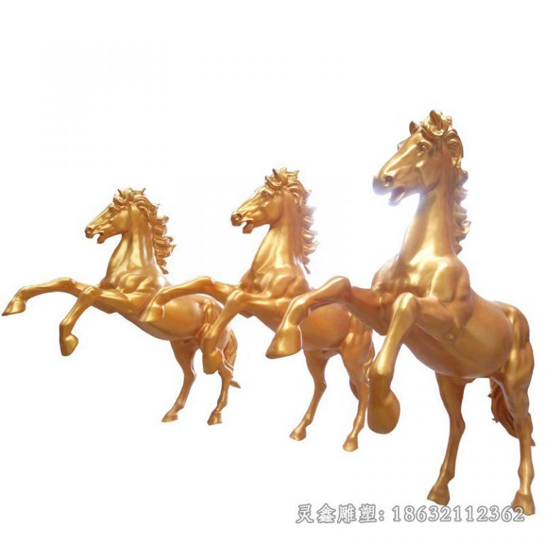 不锈钢动物马小区雕塑