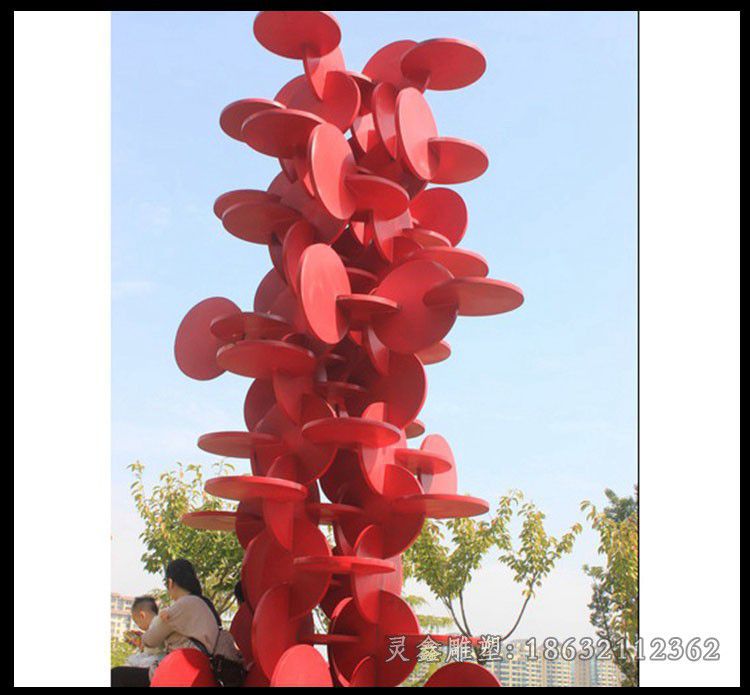不锈钢花片公园景观雕塑