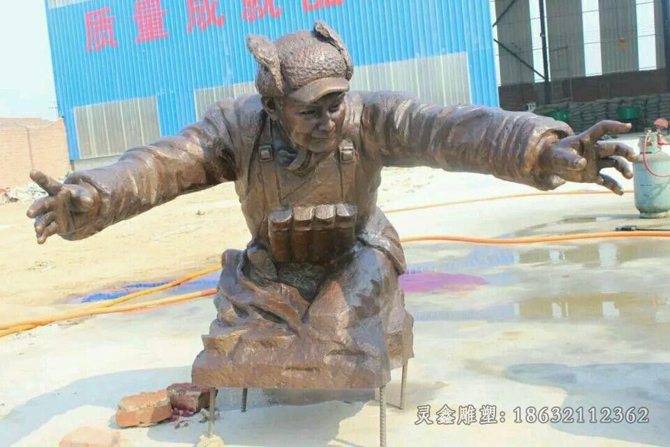 名人黄继光小区雕塑