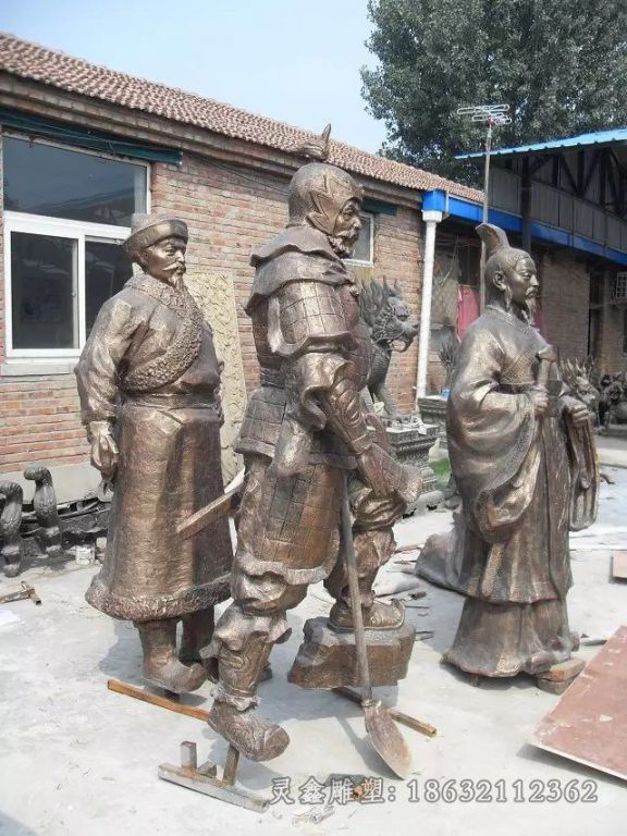 古代将军城市景观铜雕