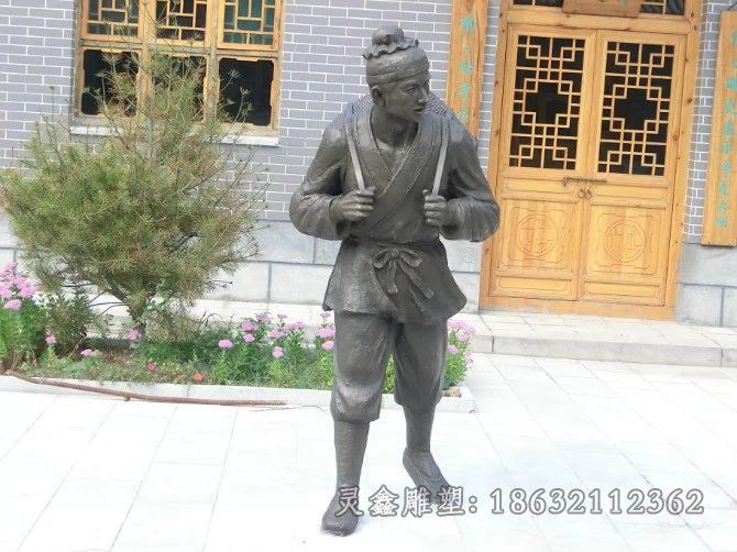 古代人物酿酒园林铜雕