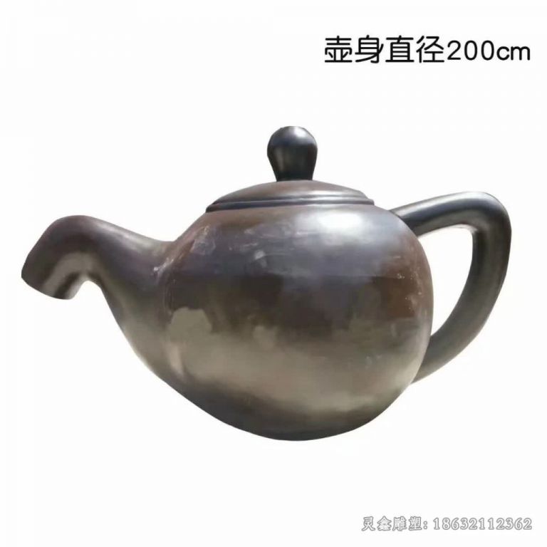 喷泉茶壶景观校园铜雕