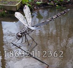 不锈钢镂空蜻蜓广场雕塑