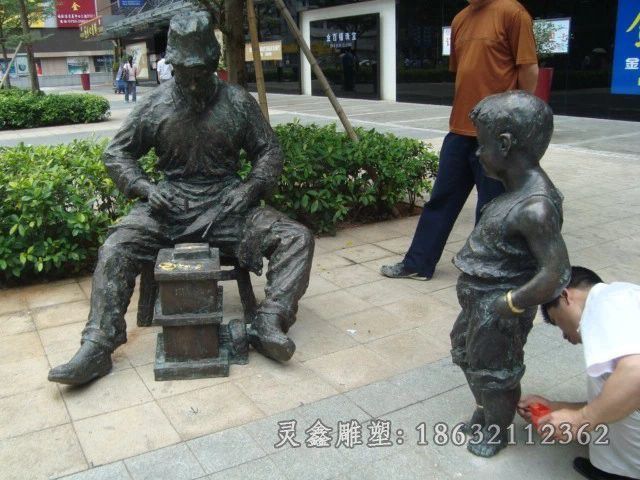 街边小品景观抽象铜雕