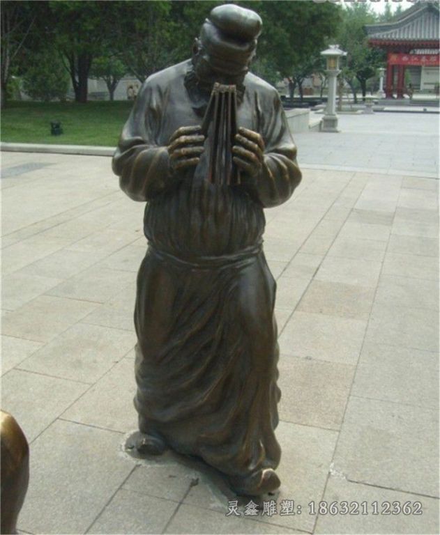 商业街抽象人物景观铜雕