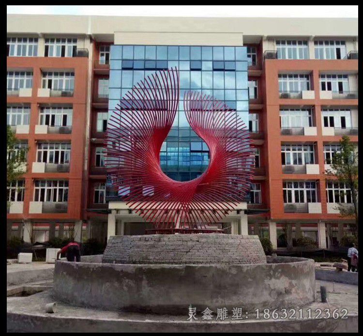 不锈钢树枝孔雀景观雕塑