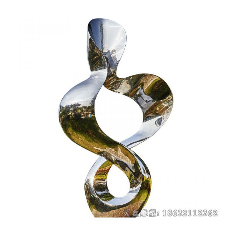 不锈钢数字8镜面雕塑