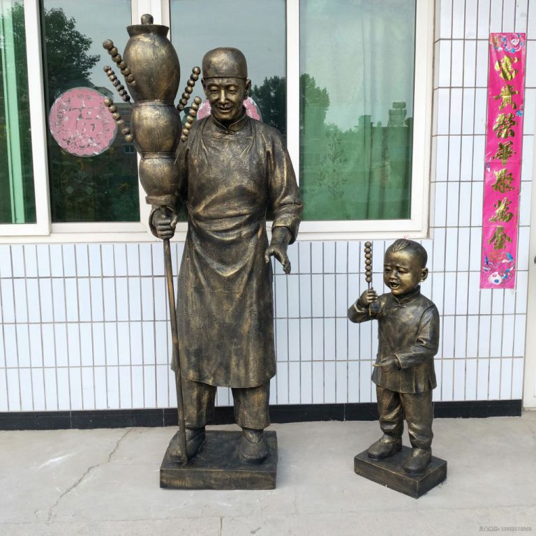 民俗文化糖葫芦广场铜雕
