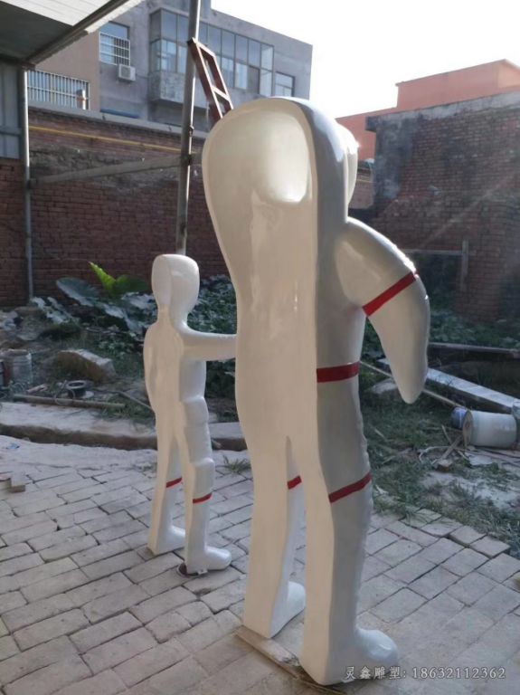 不锈钢宇航员园林雕塑