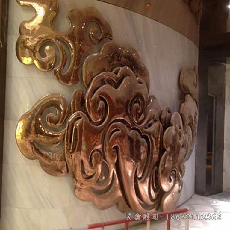 不锈钢祥云抽象景观雕塑