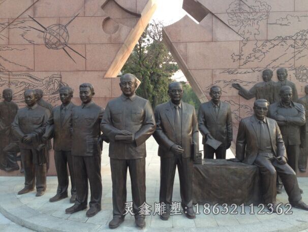 街边伟人抽象景观铜雕