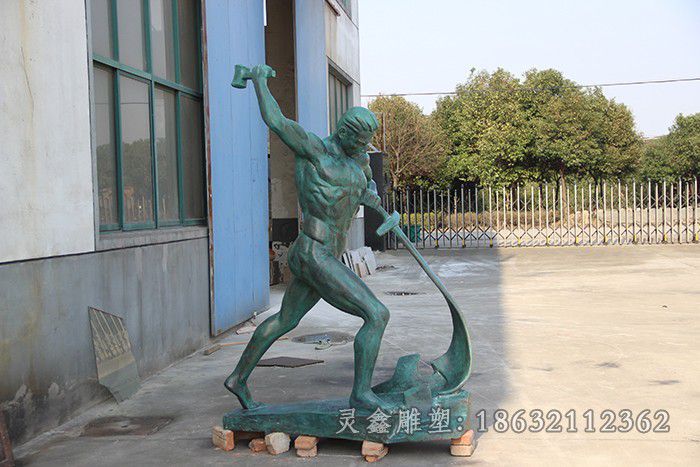 青铜人物景观抽象铜雕